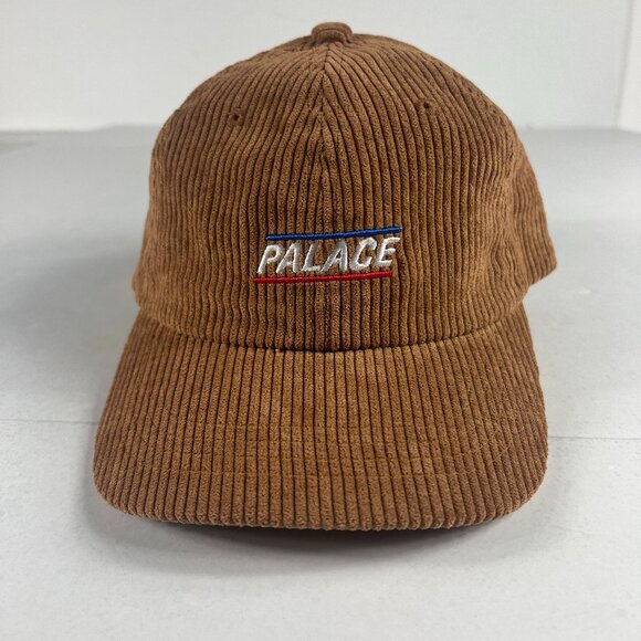 Palace Skateboards Corduroy Strap Back Hat Adjustable Brown 5 Panel Streetwear - Picture 1 of 13